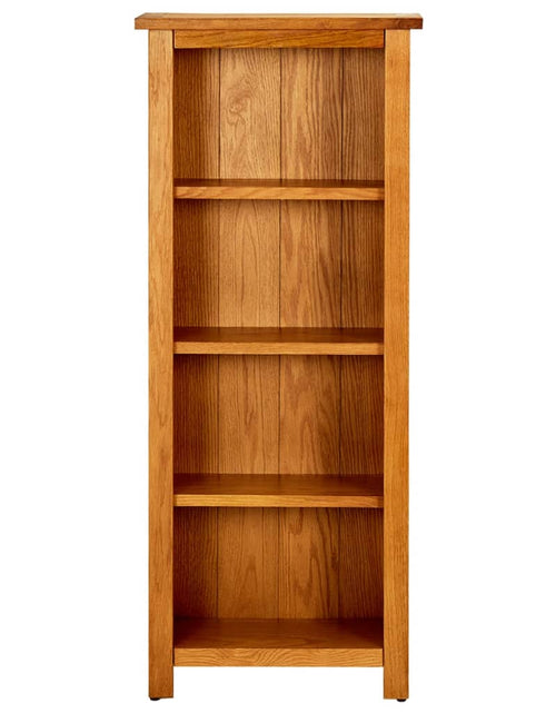 Загрузите изображение в средство просмотра галереи, Bibliotecă cu 4 rafturi, 45x22x110 cm, lemn masiv de stejar - Lando
