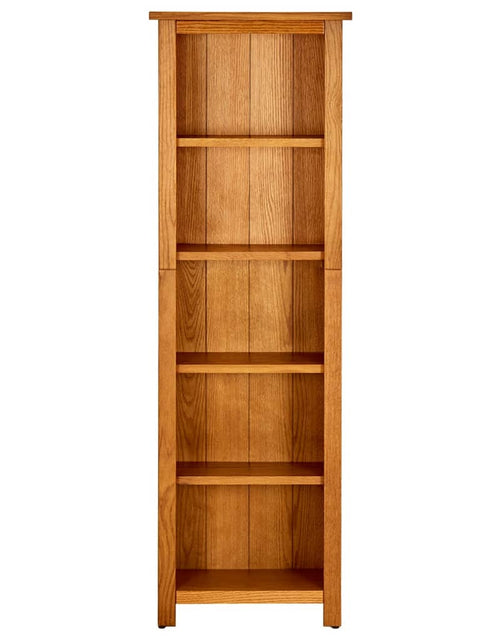 Загрузите изображение в средство просмотра галереи, Bibliotecă cu 5 rafturi, 45x22x140 cm, lemn masiv de stejar Lando - Lando

