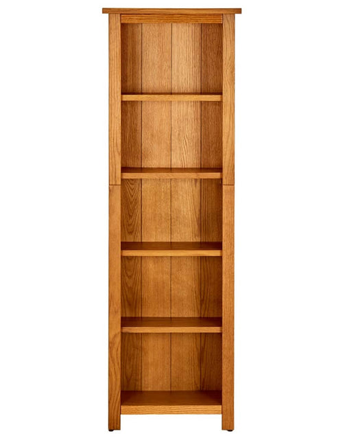 Încărcați imaginea în vizualizatorul Galerie, Bibliotecă cu 5 rafturi, 45x22x140 cm, lemn masiv de stejar Lando - Lando
