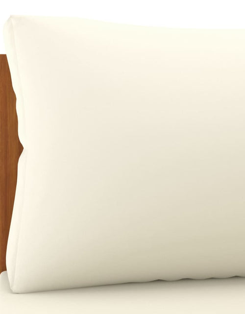 Încărcați imaginea în vizualizatorul Galerie, Set canapea grădină perne alb crem, 2 piese, lemn masiv acacia - Lando
