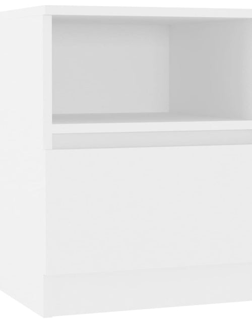 Încărcați imaginea în vizualizatorul Galerie, Noptieră, alb, 40x40x50 cm, PAL - Lando
