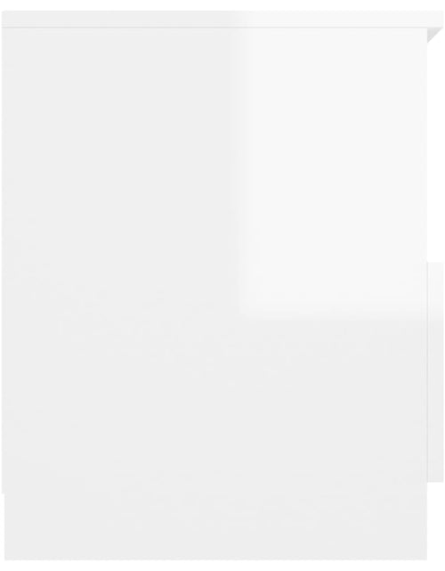 Încărcați imaginea în vizualizatorul Galerie, Noptieră, alb extra lucios, 40x40x50 cm, PAL - Lando
