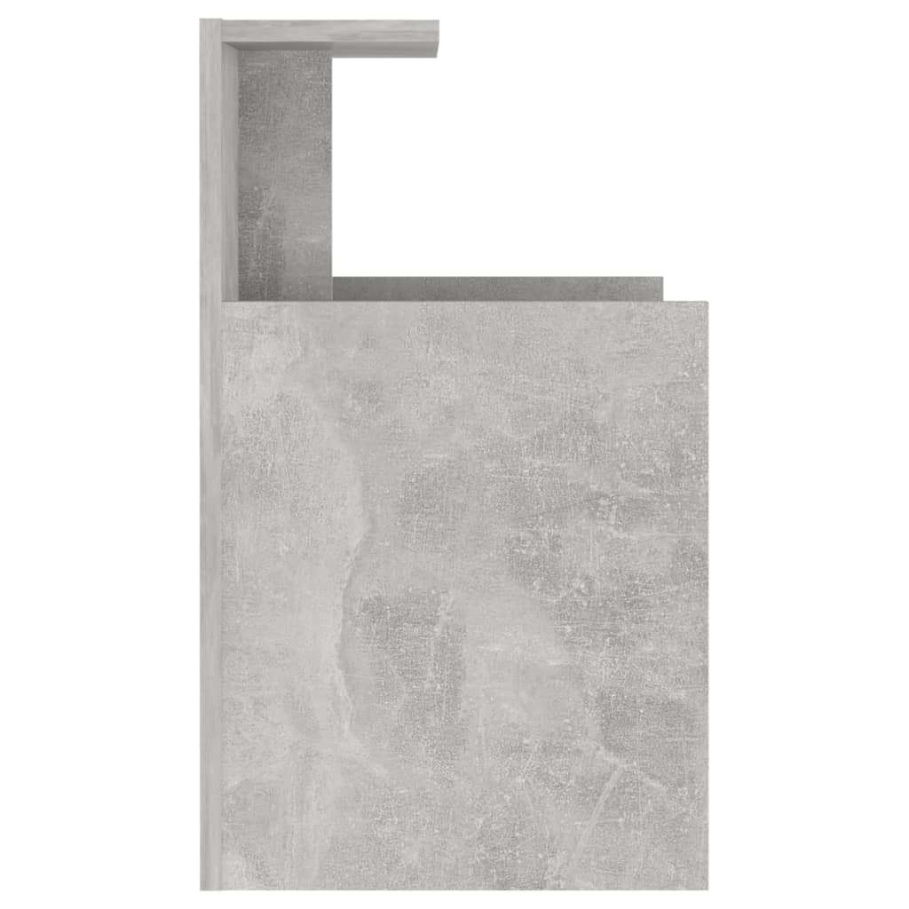 Noptiere, 2 buc., gri beton, 40x35x60 cm, PAL - Lando