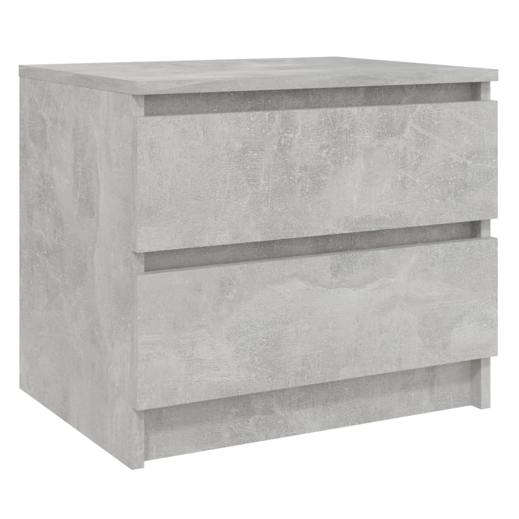 Noptieră, gri beton, 50x39x43,5 cm, PAL - Lando