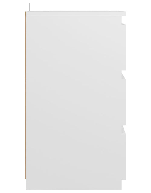 Загрузите изображение в средство просмотра галереи, Noptieră, alb, 40x35x62,5 cm, lemn compozit - Lando

