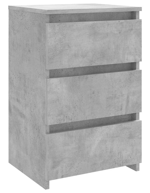 Загрузите изображение в средство просмотра галереи, Noptiere, 2 buc., gri beton, 40x35x62,5 cm, lemn compozit - Lando
