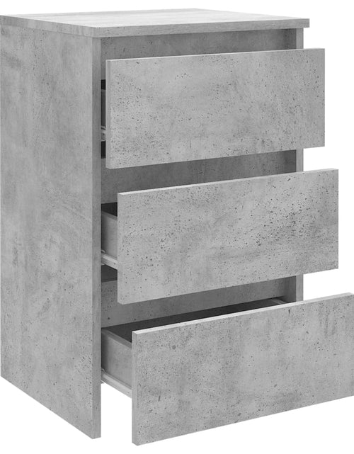 Încărcați imaginea în vizualizatorul Galerie, Noptiere, 2 buc., gri beton, 40x35x62,5 cm, lemn compozit - Lando
