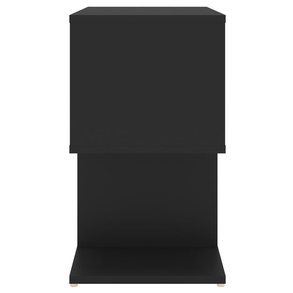 Noptiere, 2 buc., negru, 50x30x51,5 cm, PAL - Lando