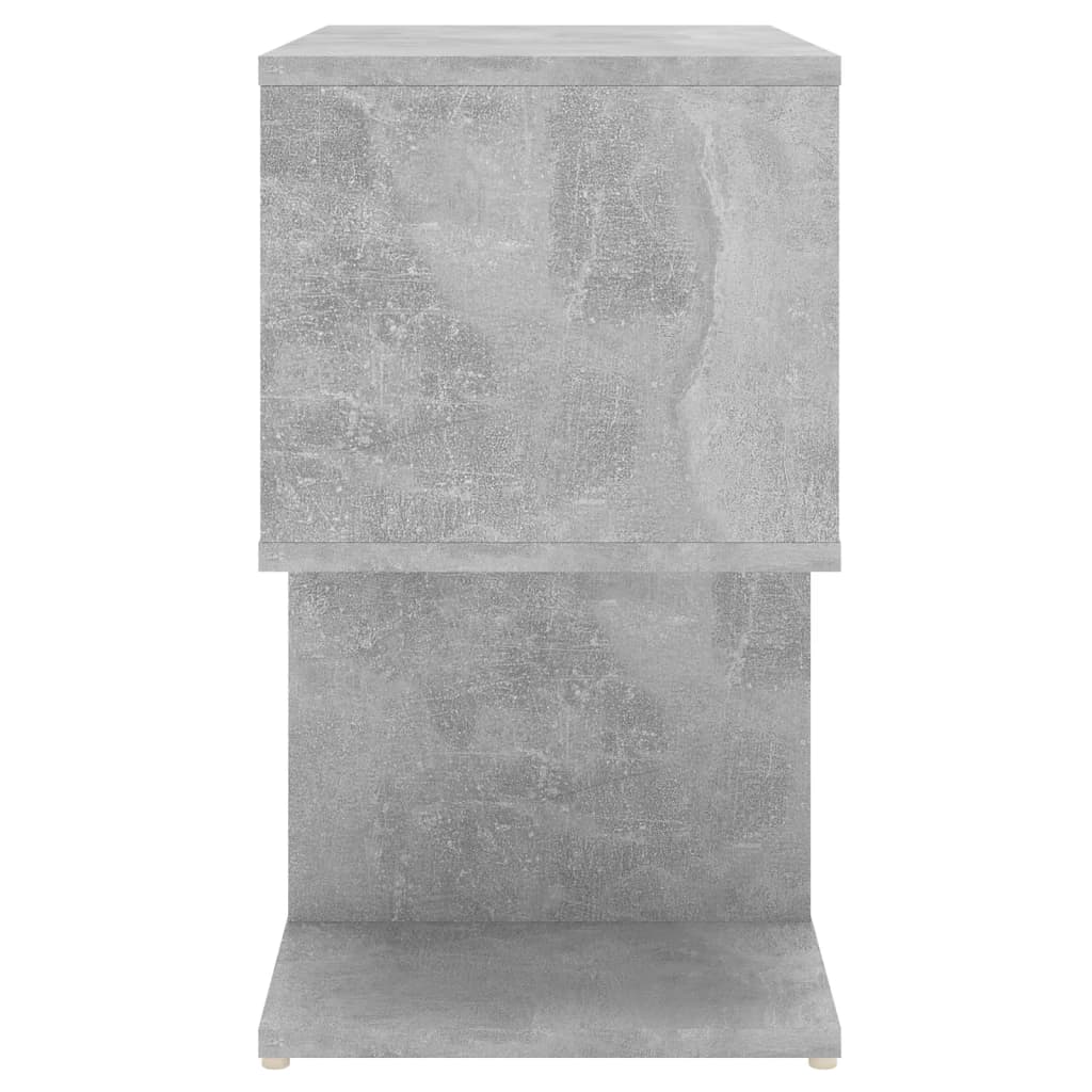 Noptieră, gri beton, 50x30x51 cm, PAL - Lando