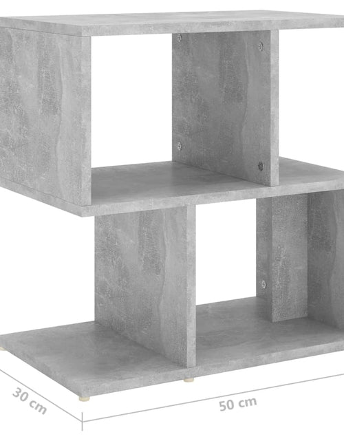 Încărcați imaginea în vizualizatorul Galerie, Noptieră, gri beton, 50x30x51 cm, PAL - Lando
