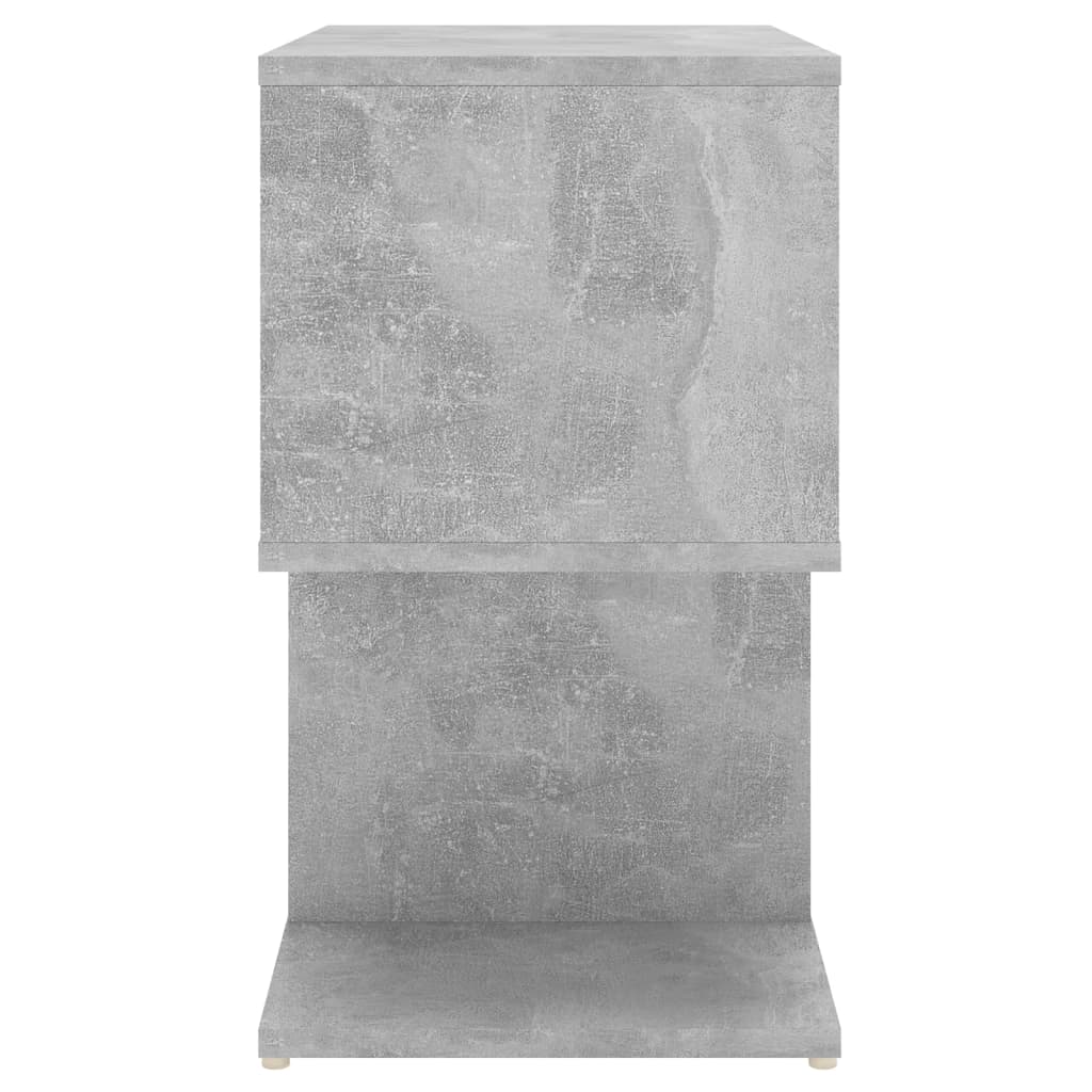 Noptiere, 2 buc., gri beton, 50x30x51,5 cm, PAL - Lando