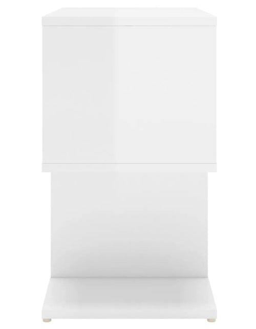 Încărcați imaginea în vizualizatorul Galerie, Noptiere, 2 buc., alb extralucios, 50x30x51,5 cm, PAL - Lando
