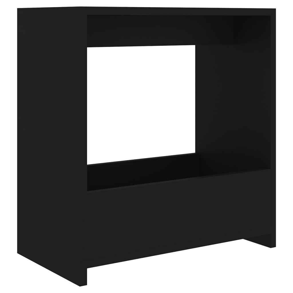 Masă laterală, negru, 50x26x50 cm, PAL - Lando
