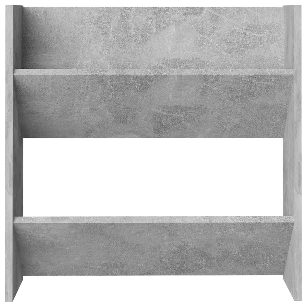 Pantofare de perete, 4 buc., gri beton, 60x18x60 cm, PAL - Lando