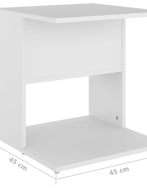 Încărcați imaginea în vizualizatorul Galerie, Masă laterală, alb, 45x45x48 cm, PAL Lando - Lando

