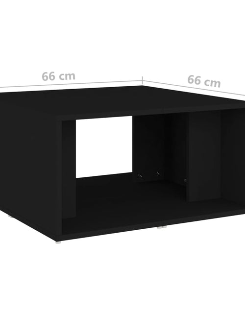 Загрузите изображение в средство просмотра галереи, Măsuțe de cafea, 4 buc., negru, 33x33x33 cm, PAL Lando - Lando

