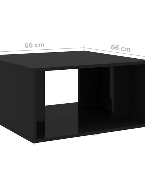 Încărcați imaginea în vizualizatorul Galerie, Măsuțe de cafea, 4 buc., negru extralucios, 33x33x33 cm, PAL Lando - Lando
