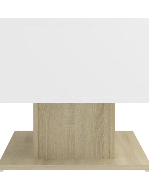 Загрузите изображение в средство просмотра галереи, Măsuță de cafea, alb și stejar Sonoma, 103,5x50x44,5 cm, PAL Lando - Lando
