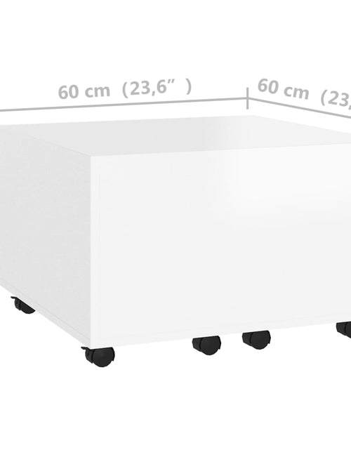 Загрузите изображение в средство просмотра галереи, Măsuță de cafea, alb, 60x60x38 cm ,PAL Lando - Lando
