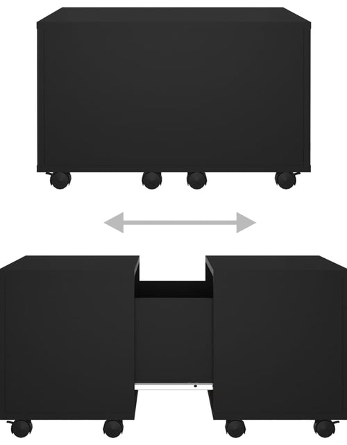 Загрузите изображение в средство просмотра галереи, Măsuță de cafea, negru, 60x60x38 cm, PAL Lando - Lando
