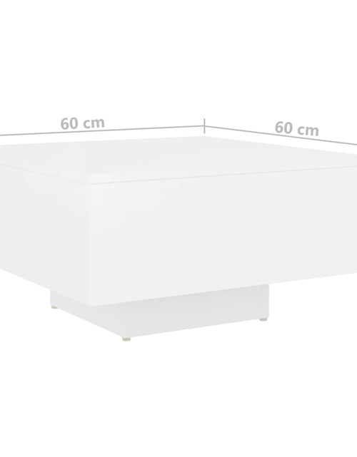 Загрузите изображение в средство просмотра галереи, Măsuță de cafea,alb, 60x60x31,5 cm,PAL - Lando
