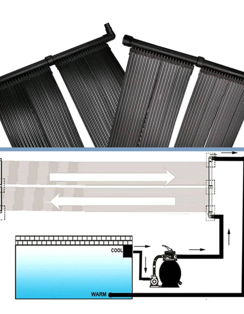 Загрузите изображение в средство просмотра галереи, Panou încălzitor solar pentru piscină, 4 buc., 80x620 cm Lando - Lando

