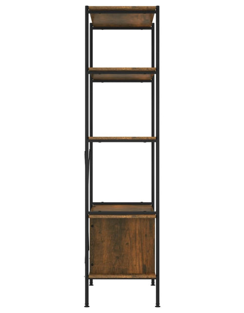 Загрузите изображение в средство просмотра галереи, Unitate rafturi cu 5 niveluri și dulap, 80x40x163 cm oțel&amp;lemn - Lando
