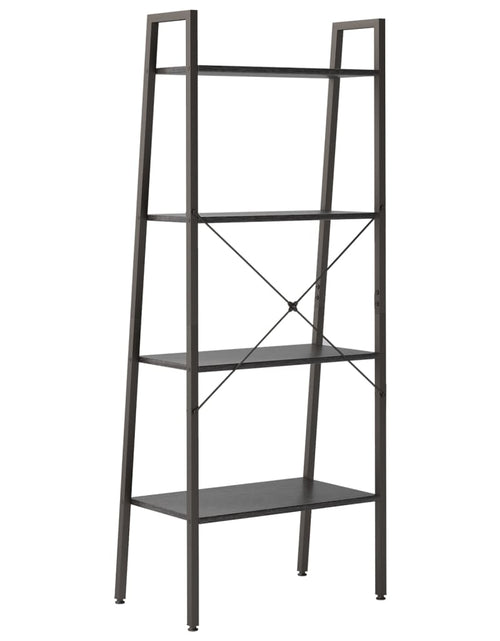 Încărcați imaginea în vizualizatorul Galerie, Raft vertical cu 4 niveluri, negru, 56x35x140 cm - Lando
