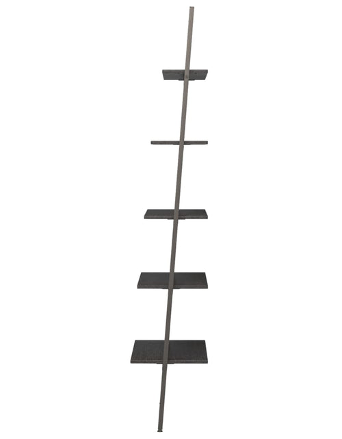 Încărcați imaginea în vizualizatorul Galerie, Raft înclinat cu 5 niveluri, negru, 64x34x185,5 cm Lando - Lando
