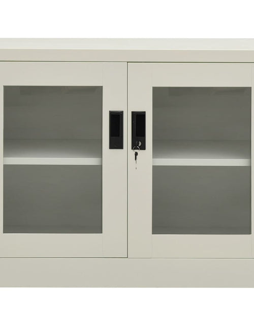 Încărcați imaginea în vizualizatorul Galerie, Dulap de birou, gri deschis, 90x40x70 cm, oțel - Lando
