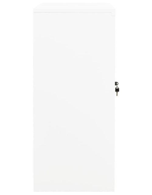 Загрузите изображение в средство просмотра галереи, Dulap de birou, alb, 90x40x90 cm, oțel - Lando
