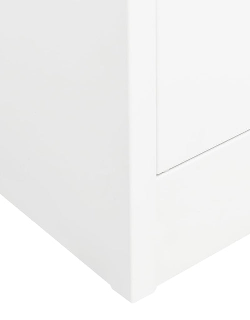 Încărcați imaginea în vizualizatorul Galerie, Șifonier, alb, 80x50x180 cm, oțel - Lando
