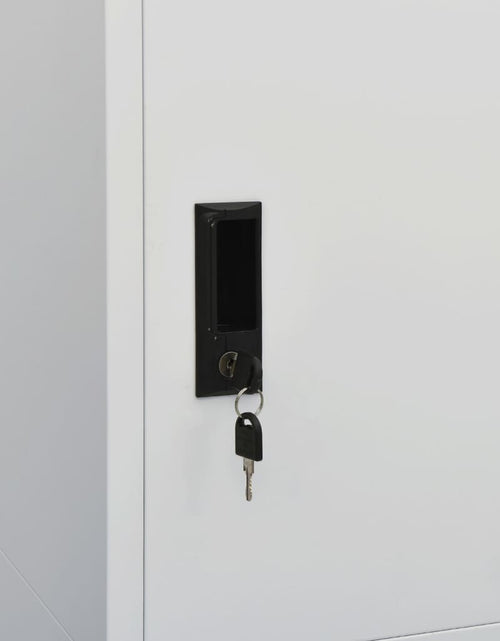 Încărcați imaginea în vizualizatorul Galerie, Șifonier, gri deschis, 80x50x180 cm, oțel - Lando
