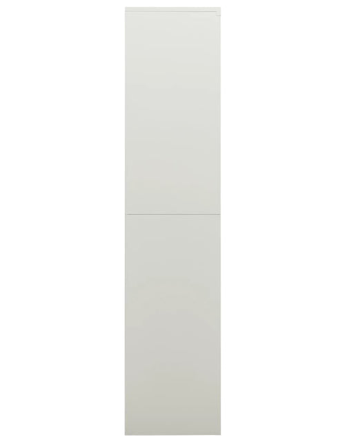 Încărcați imaginea în vizualizatorul Galerie, Fișet, gri deschis, 90x40x180 cm, oțel Lando - Lando
