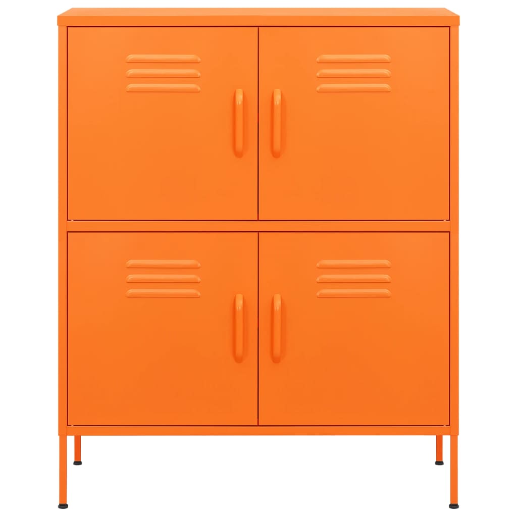 Dulap de depozitare, portocaliu, 80x35x101,5 cm, oțel - Lando