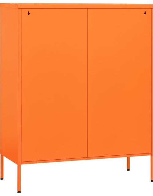 Încărcați imaginea în vizualizatorul Galerie, Dulap de depozitare, portocaliu, 80x35x101,5 cm, oțel - Lando
