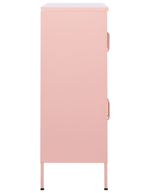 Загрузите изображение в средство просмотра галереи, Dulap de depozitare, roz, 80x35x101,5 cm, oțel - Lando

