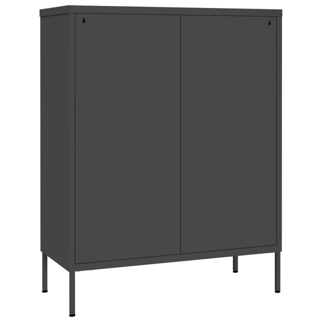 Dulap cu sertare, antracit, 80x35x101,5 cm, oțel - Lando