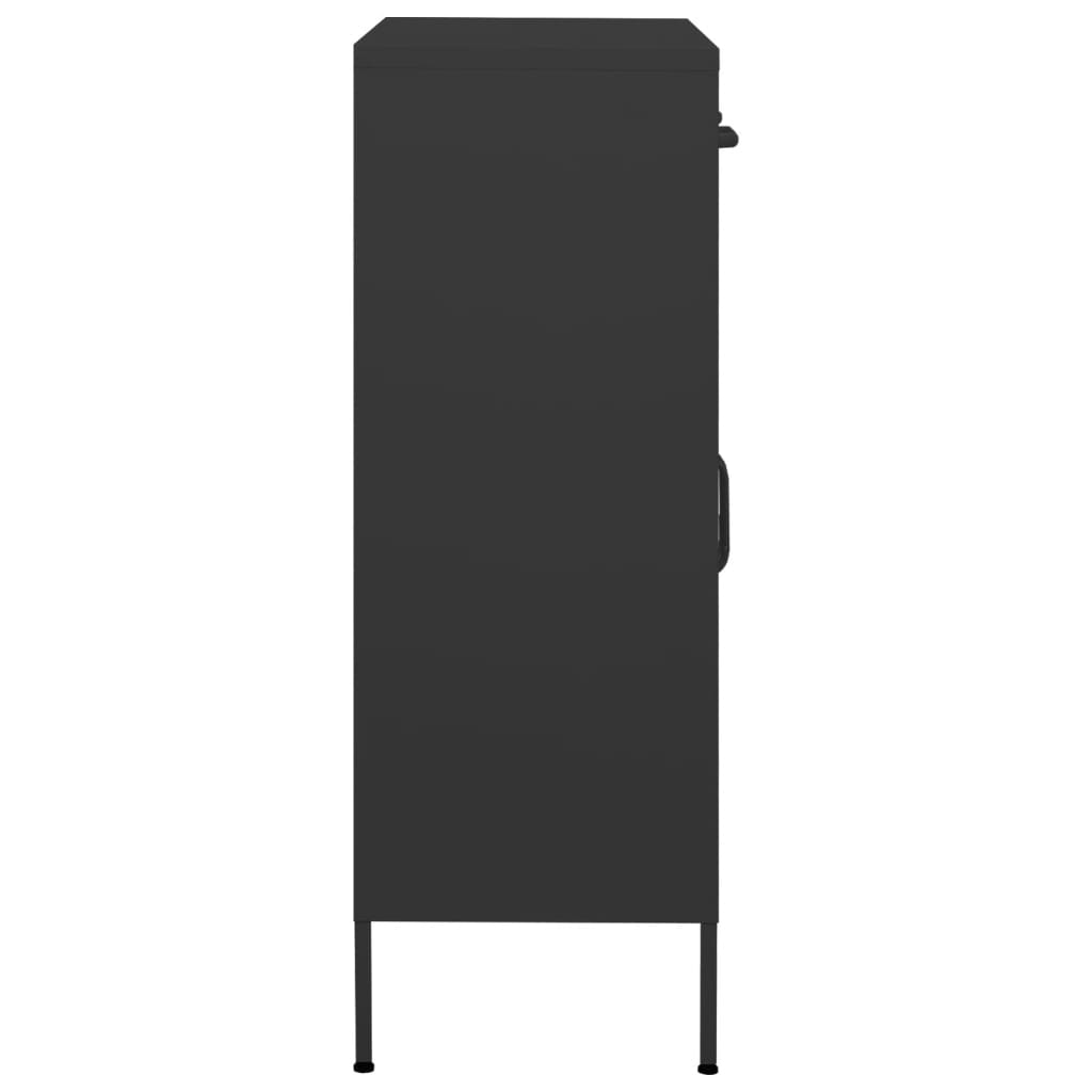 Lando-Dulap de depozitare, antracit, 80x35x101,5 cm, oțel- mobila