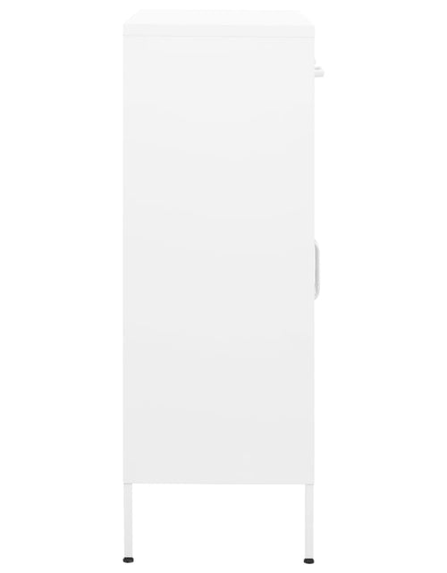 Încărcați imaginea în vizualizatorul Galerie, Dulap de depozitare, alb, 80x35x101,5 cm, oțel - Lando
