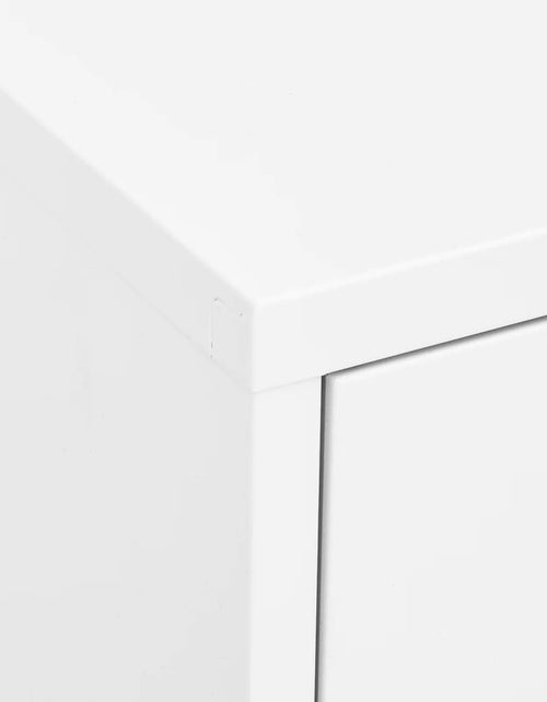 Загрузите изображение в средство просмотра галереи, Dulap de depozitare, alb, 80x35x101,5 cm, oțel - Lando
