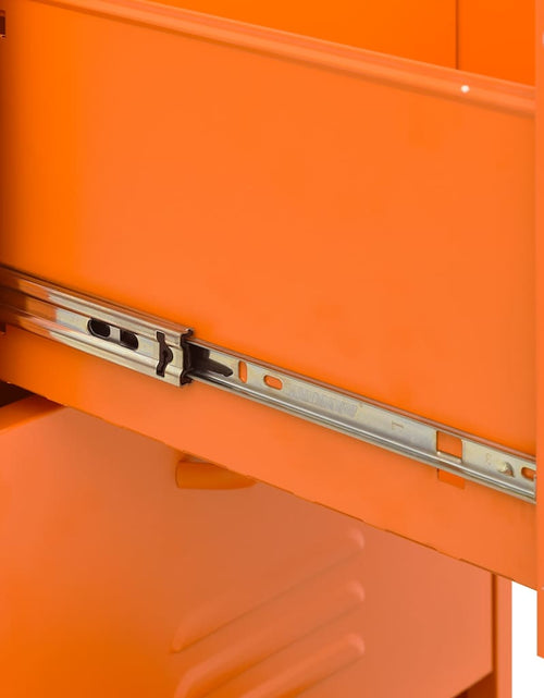 Încărcați imaginea în vizualizatorul Galerie, Dulap de depozitare, portocaliu, 42,5x35x101,5 cm, oțel - Lando
