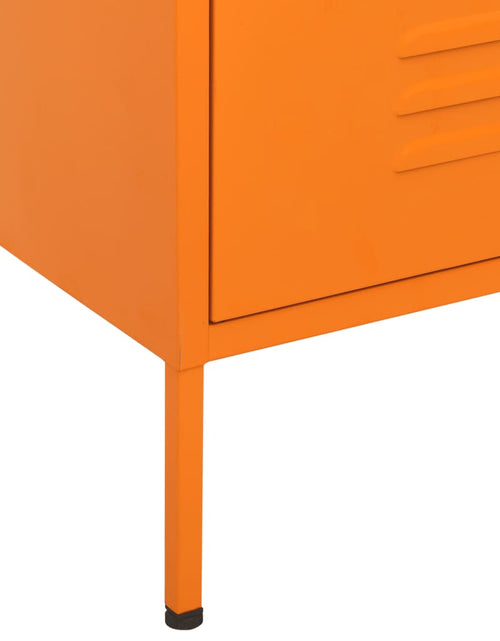 Încărcați imaginea în vizualizatorul Galerie, Comodă cu sertare, portocaliu, 80x35x101,5 cm, oțel - Lando
