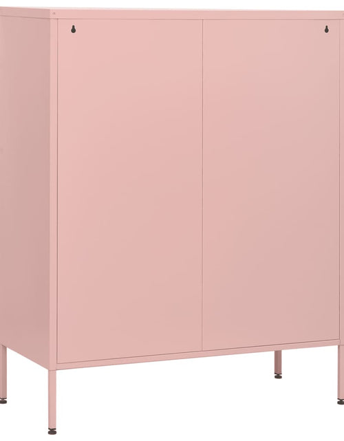 Загрузите изображение в средство просмотра галереи, Comodă cu sertare, roz, 80x35x101,5 cm, oțel - Lando
