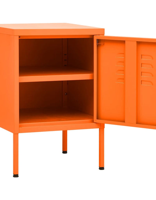 Încărcați imaginea în vizualizatorul Galerie, Noptieră, portocaliu, 35x35x51 cm oțel - Lando
