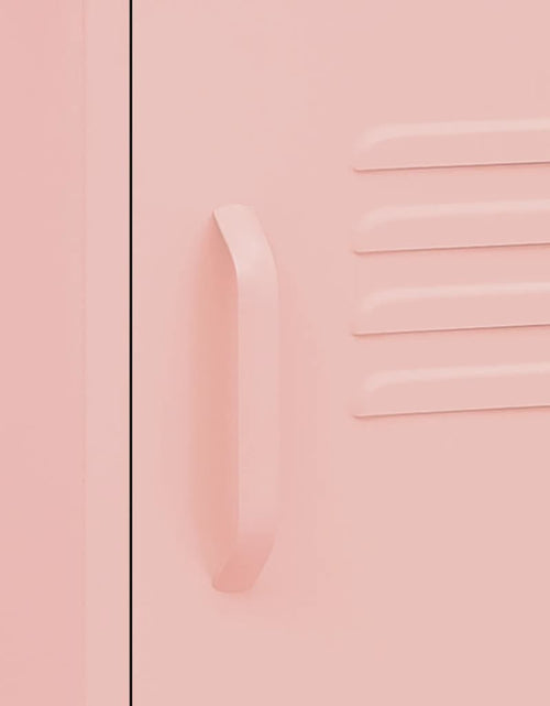 Încărcați imaginea în vizualizatorul Galerie, Noptieră, roz, 35x35x51 cm oțel - Lando
