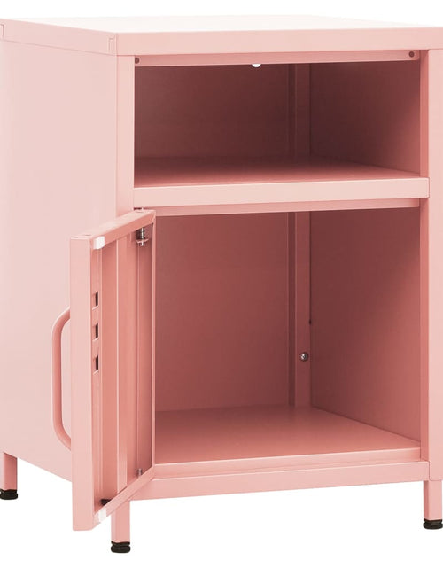 Загрузите изображение в средство просмотра галереи, Noptieră, roz, 35x35x51 cm, oțel - Lando
