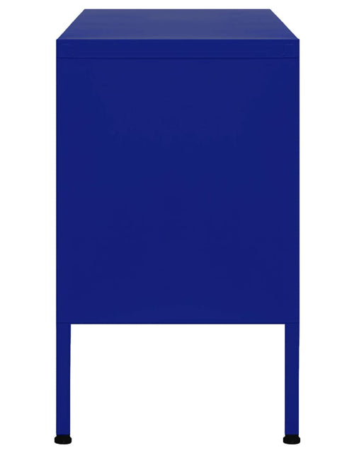 Încărcați imaginea în vizualizatorul Galerie, Comodă TV, bleumarin, 105x35x50 cm, oțel - Lando
