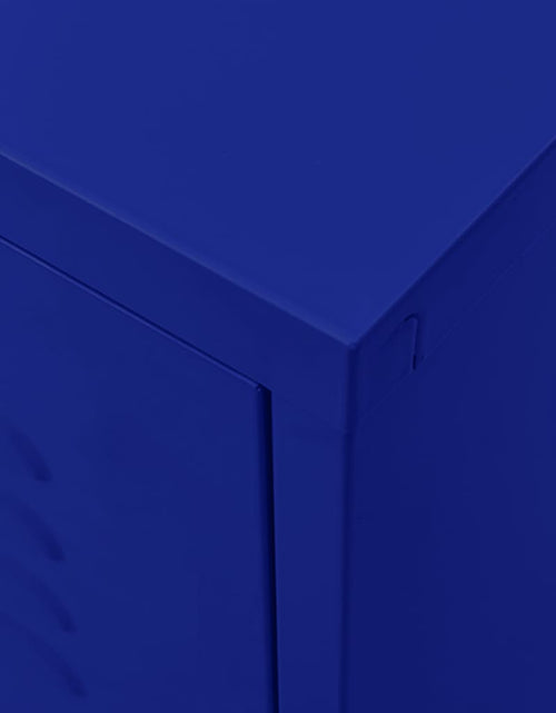Încărcați imaginea în vizualizatorul Galerie, Comodă TV, bleumarin, 105x35x50 cm, oțel - Lando
