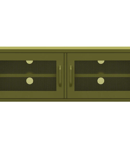Загрузите изображение в средство просмотра галереи, Comodă TV, verde măsliniu, 105x35x50 cm, oțel Lando - Lando
